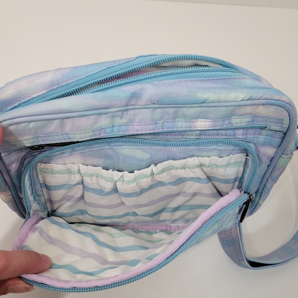 Lug Carousel Blue Mystic Seaglass Convertible Crossbody Belt Bag Purse - Picture 5 of 5